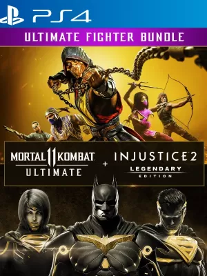 2 JUEGOS EN 1 Mortal Kombat 11 Ultimate mas Injustice 2 Leg Edition PS4